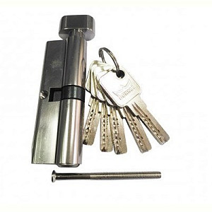 DORMA Цилиндровый механизм CBR-1 100 (50х50В) ключ/вертушка, никель #171252